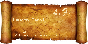 Laudon Fanni névjegykártya